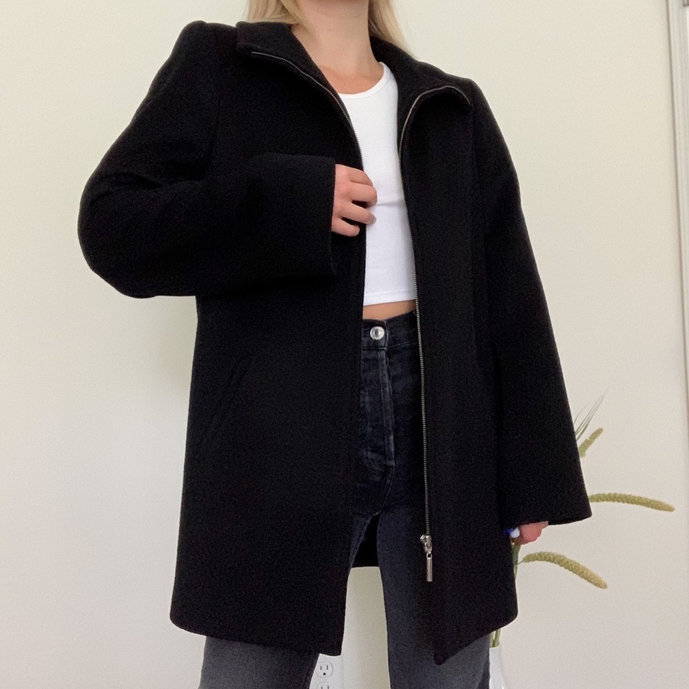 Vintage Dana Buchman Black Wool Coat